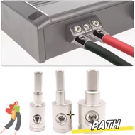 PATH Car Audio Connector, Pure Copper Gold Silver Car Speaker Wire Terminal, 0GA 4GA 8GA Wire Reduce