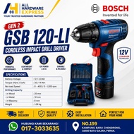 BOSCH Cordless Impact Drill GSB120-Li Original Fullset