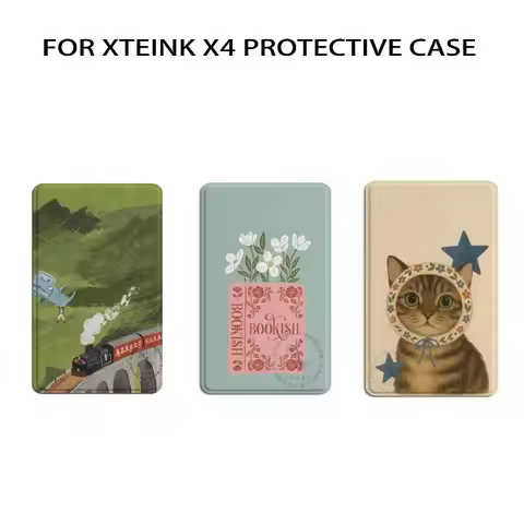 For XTEINK X4 E-Book Reader Protective Cover Flip Design Shockproof All-around Magnetic Closure Case
