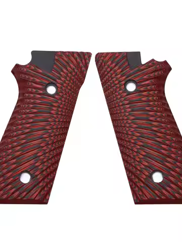 Guuun G10 Grips for Taurus PT92 Starburst Texture Compatible with PT99 PT100 PT101 and Decocker - 6 
