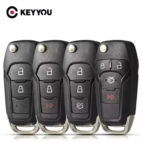 KEYYOU Remote Key Shell Case For Ford F150 F250 F350 Explorer Ranger KA Fiesta Mondeo Focus Everest 