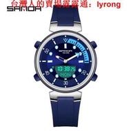 手錶 機械錶 SANDA三達新款電子錶 多功能3122男女時尚潮流夜光ins極簡風腕錶