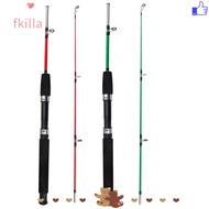 FKILLA Spinning Rod, 1.0m Length 107g Lure Weight Fishing Rod, High Quality 2 Sections Carbon Travel
