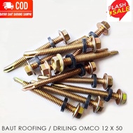 1dus baut baja ringan roofing/drilling 12x50 panjang 5cm isi 350pcs 1kotak baut roofing/drilling baja ringan ukuran 12x50 5cm skrup atap roofing kuning 12x50 350PCS baut baja ringan sekrup rofing 12x50 panjang 5cm baut baja ringan 12x50 350pcs murahl