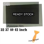 Polarizer tv 32 37 40 42 inch tinted tv polarize film tv polarised 32" 37" 42" inch tinted tv led lc