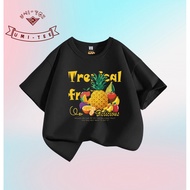Design, Fruit Factory 24 Hours Delivery Cotton T-shirt, Children's Clothing, Short Sleeves, Tops Kor