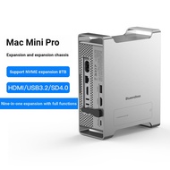 Mac Mini M4 Bracket Docket Station m.2 nvme Solid State Drive Box USB3.2 Splitter 10G Docking Statio