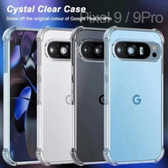 Google Pixel 9a Genuine Model Clear Tpu Case Shockproof Camera Cover 9/Google 9Pro/Google Pixel9 Pro