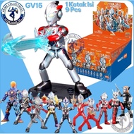 Action Figure Ultraman Galaxy Version 15Blokees - Hybrid Evolution 1 Box 9 Pcs Blindbox Gv15 Figures