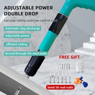 【Free 50 Nails】Nail Gun Manual Steel Nail Gun For Concrete Rivet Tool Steel Rivet Gun Nail Punch Pip