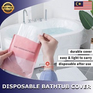 Bath tub cover liner disposable Pelapik plastik tab mandi besen mandi dewasa pakai buang Household hotel clean hygiene