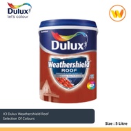 5L Dulux Weathershield Roof ( Roof paint) 5L Cat Atap Rumah ICI