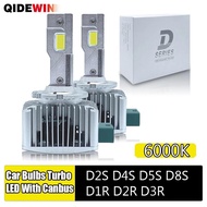 D1S LED Headlights HID D3S D2S D4S D1R D3R Double copper Tube LED 20000LM Two-sided CSP Chip 4300K 6