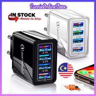 4usb QC3.0 charger, mobile charger Phone charger, charger, mobile charger Mobile charger 3.1A Fast C