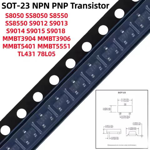 SOT-23 SS8050/8550 S8050/8550/9012/9013/9014/9015/9018 MMBT3906/3904/5401/5551 2N3904/3906/5401/5551