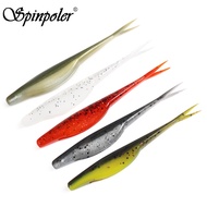 Super Soft TPR Split Tail Fluke Lure Streamlined Glide Swoop Fishing Bait