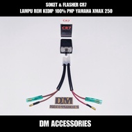 YAMAHA XMAX 250 FLASHING BRAKE LIGHT SOCKET & FLASHER