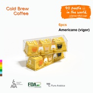 "40 People in the World"instant coffee, F5 cold brew coffee Americano Vigor 6pcs