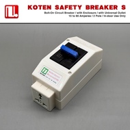 Koten Safety Breaker (KSB-S) 15A-60A 2 Pole | Bolt-On Circuit Breaker with Enclosure