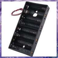 (Y W Z H)New Plastic 8 X 1.5V AA 2A CELL Battery Holder Storage Box standard 12V Case With Lead Wire