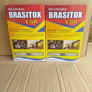 Moluskisida Brasitox 6 GR 500 gram Racun Kontak  / Siput Murbei  Racun keong obat keong sawah kebun 