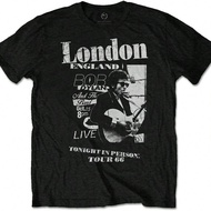 Bob Dylan Unisex Adult Scraps Cotton T-Shirt S Black