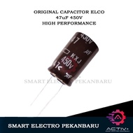 ORIGINAL ELCO CAPACITOR 47uF 450V CAPACITOR ELKO 47 uF 450 V Elco Capacitor Elko KapaCitor CAPACITOR