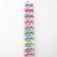 Zonon 48 Inch Wall Mounted Dumbbell Rack, Metal Barbell Wall Hanger Organizer, 10 Dumbbell Capacity,