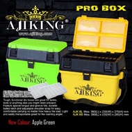 Ajiking Tackle Box Catch World Tackle Box Pro Box Kotak Pancing Tong Sampah Aji King