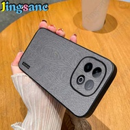 Jingsanc Ốp da cho iqoo Z10 TURBO/iqoo Z10 Turbo Pro Vỏ điện thoại sang trọng Matte Bark mô hình bao