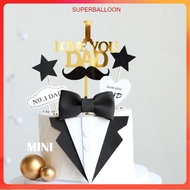 | Fathers Day Cake Topper New Father's Day Cake Decoration Creative Dad Birthday Acrylic Cake TOPPER