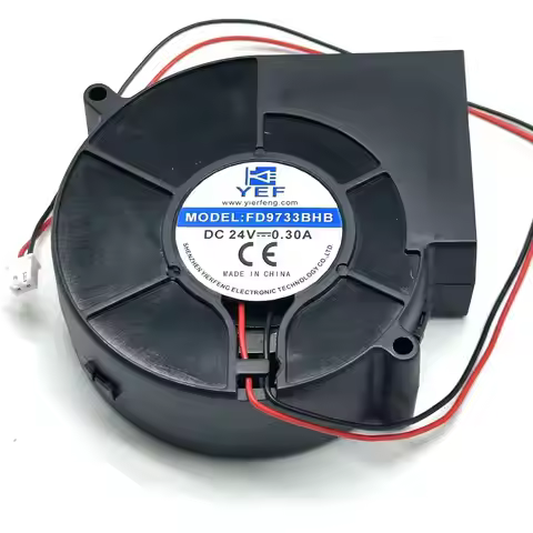 YEF FD9733BHB Server Cooling Fan DC 24V 0.30A 97x97x33mm 2-Wire