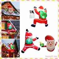 [HomylaeMY] 6ft Christmas Inflatable Santa Claus Yard Decor Outdoor Decoration Climbing Santa with G