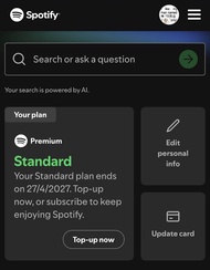 Spotify Premium Standard Subscription
