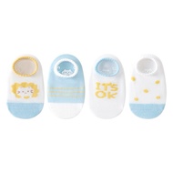 Leleoncare (CONTENTS 4 PAIRS) Korean Baby Socks / 0-12 Months Soft Material Baby Socks Branded Boys 