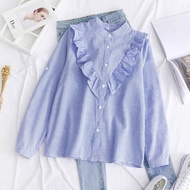 KEMEJA Aurora Women's Blouse / Long Sleeve Women's Blouse / Blouse Shirt / Latest Women's Tops / Lat