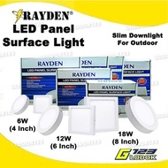 Rayden G1631 6W 12W 18W Surface Light Outdoor LED Panel Downlight