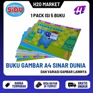 ️H2O ️ Drawing Book A4 SINAR DUNIA SIDU (1 PACK)