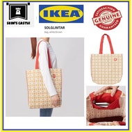 IKEA SOLGLIMTAR Bag / Tote (White/Brown)
