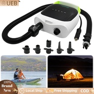 [Ueb Flagship Shop]Electric Air Pump 20PSI Inflator Pump with 6 Nozzles Dual Stage Inflation for Inf