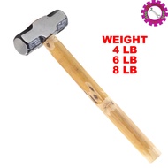 [READY STOCKS] RATTAN HANDLE SMITH HAMMER / HAMMER BESAR / MERTUN BESAR / HAMMER ROTAN / 4LBS 6LBS 8