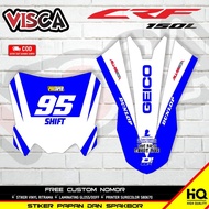 CRF Board and Fender Stickers CRF Board and Fender Stickers Free Geico Variation Number Design