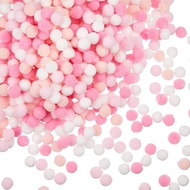 2000 Keping Bola Pom Pom Merah Jambu Hari Valentine, Bola Mini Berwarna-warni Berukuran 0.4 Inci, Bo