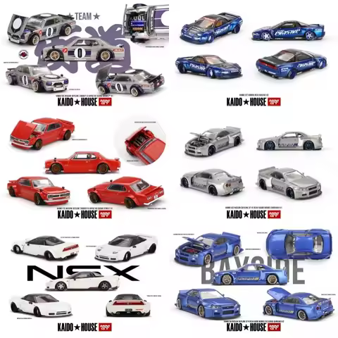 MINI GT KaidoHouse Datsun 510 Fairlady GTR R33 R34 SHINJUKU Silverado EF NSX SKYLINE 2000GT KPGC10 D