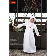 Muslim clothes for girls sarimbit ihram ihram white no. 1 2 3 4 5 6 7 8 9 10 11 12 Dannis Collection