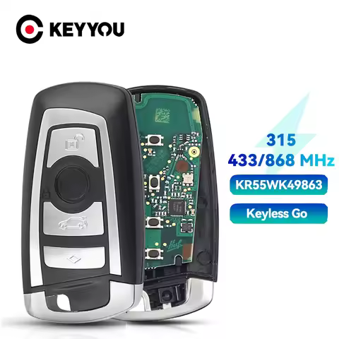 KEYYOU Remote Car Key For BMW CAS4 F 3 5 7 Series E90 E92 E93 E60 X5 F10 F20 F30 F40 New 5 7 Series