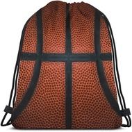 Basketball Drawstring Bags Backpack Bag Game Leather Texture Spot Sport Red Black Color Team Popular