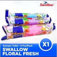 Kamper swallow floral fresh isi 6 pengharum ruangan toilet kapur Barus