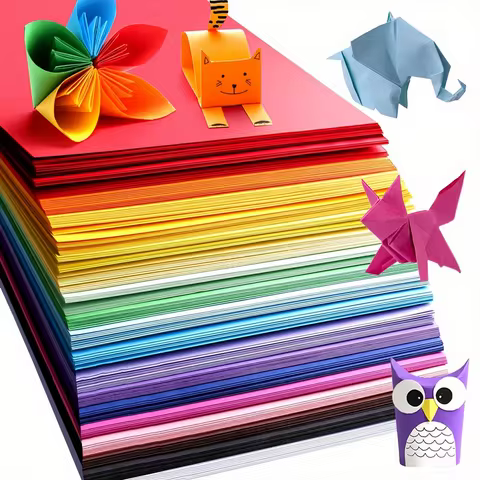 A4 Origami Paper, Printer Paper Copy Paper 10 Colors Random Colored Paper Stationery Paper Multipurp