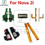 Nova 2i Loud Speaker Buzzer Charging port Board Power Volume Flex Replacement For Huawei Nova 2i Mai